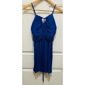 House of Harlow 1960 Dress Womens XS Blue Sleeveless Mini Party Cocktail‎